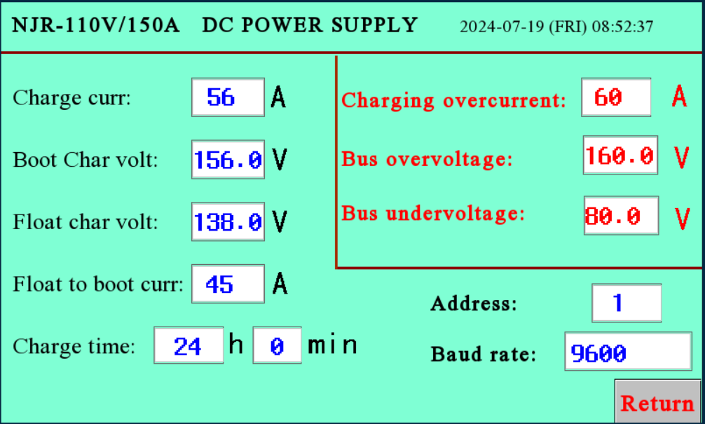 System Operation Charger